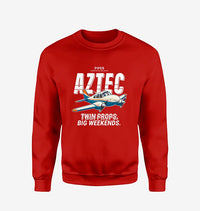 Thumbnail for Piper PA-23-250 Aztec - Cartoon - Sweatshirt - Red