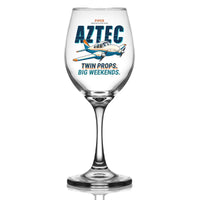 Thumbnail for Piper PA-23-250 Aztec - Cartoon - Wine Glass