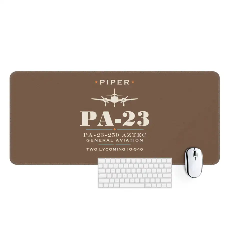 Piper PA-23-250 Aztec - Heritage - Desk Mat - Brown
