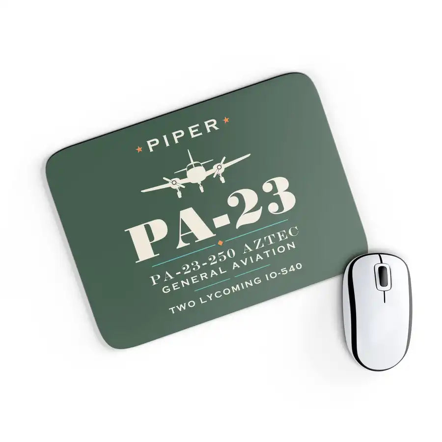 Piper PA-23-250 Aztec - Heritage - Mouse Pad - Dark Green