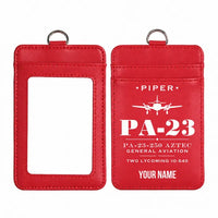 Thumbnail for Piper PA-23-250 Aztec - Heritage - ID Card Holder - Red + Name