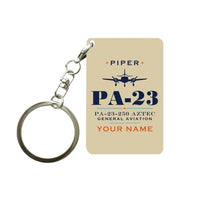 Thumbnail for Piper PA-23-250 Aztec - Heritage + Name - Key Chain - Beige