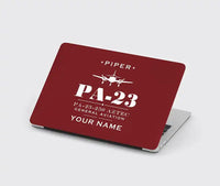 Thumbnail for Piper PA-23-250 Aztec - Heritage + Name - MacBook Case - Dark Red