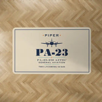 Thumbnail for Piper PA-23-250 Aztec - Heritage - Rectangle Carpet - Beige