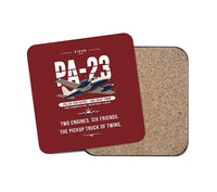 Thumbnail for Piper PA-23-250 Aztec - Original - Coaster - Dark Red