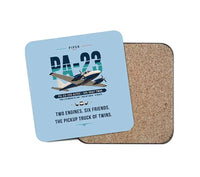 Thumbnail for Piper PA-23-250 Aztec - Original - Coaster - Light Blue