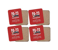 Thumbnail for Piper PA-23-250 Aztec - Original - Coaster Set - Red