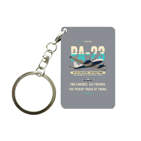 Piper PA-23-250 Aztec - Original - Key Chain - Gray