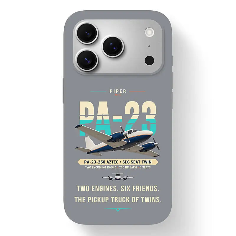 Piper PA-23-250 Aztec - Original - MagSafe iPhone 17 Pro - Gray
