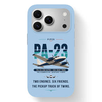 Thumbnail for Piper PA-23-250 Aztec - Original - MagSafe iPhone 17 Pro - Light Blue