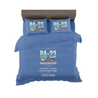 Thumbnail for Piper PA-23-250 Aztec - Original + Name - Bedding Set - Blue