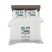 Thumbnail for Piper PA-23-250 Aztec - Original + Name - Bedding Set - White