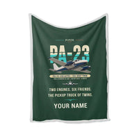 Thumbnail for Piper PA-23-250 Aztec - Original + Name - Blanket - Dark Green