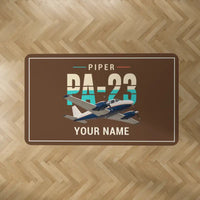 Thumbnail for Piper PA-23-250 Aztec - Original + Name - Rectangle Carpet - Brown