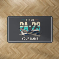 Thumbnail for Piper PA-23-250 Aztec - Original + Name - Rectangle Carpet - Dark Gray