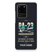 Thumbnail for Piper PA-23-250 Aztec - Original + Name - Samsung Case - Black