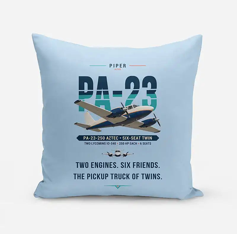 Piper PA-23-250 Aztec - Original - Pillow - Light Blue