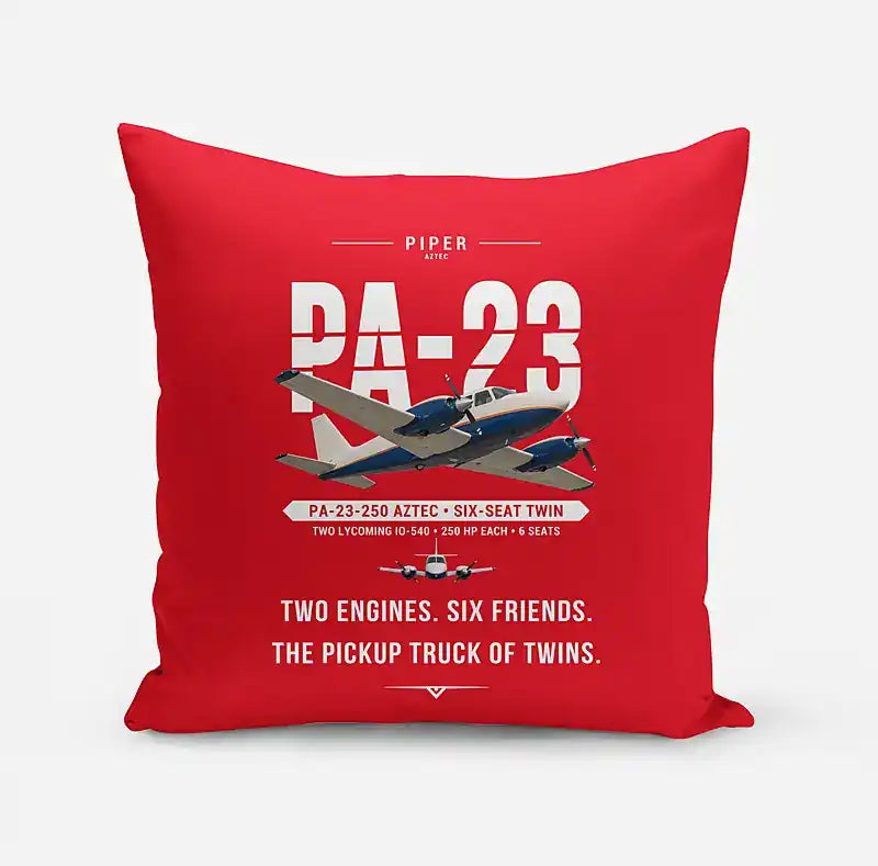 Piper PA-23-250 Aztec - Original - Pillow - Red