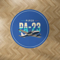 Thumbnail for Piper PA-23-250 Aztec - Original - Round Carpet - Blue