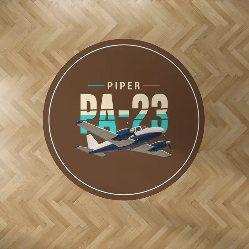 Piper PA-23-250 Aztec - Original - Round Carpet - Brown