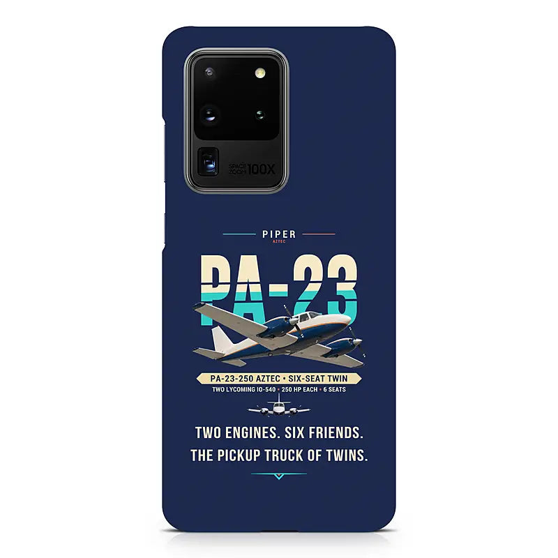 Piper PA-23-250 Aztec - Original - Samsung Case - Navy Blue