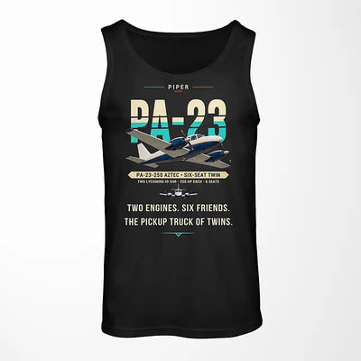 Piper PA-23-250 Aztec - Original - Tank Top - Black