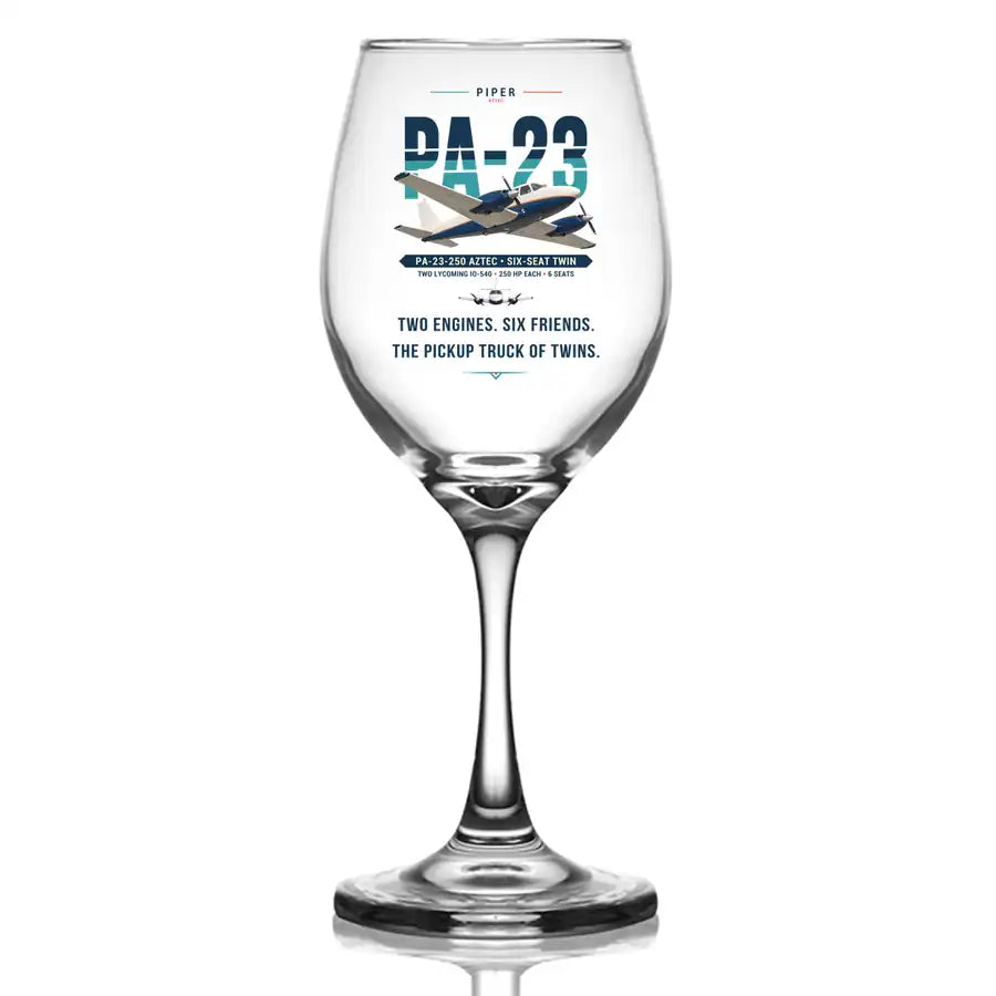 Piper PA-23-250 Aztec - Original - Wine Glass