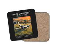 Thumbnail for Piper PA-23-250 Aztec - Poster - Coaster - Black