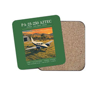 Thumbnail for Piper PA-23-250 Aztec - Poster - Coaster - Green