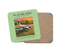 Thumbnail for Piper PA-23-250 Aztec - Poster - Coaster - Light Green