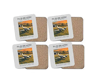 Thumbnail for Piper PA-23-250 Aztec - Poster - Coaster Set - Light Gray
