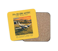 Thumbnail for Piper PA-23-250 Aztec - Poster - Coaster - Yellow
