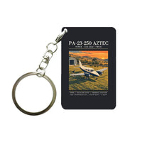 Thumbnail for Piper PA-23-250 Aztec - Poster - Key Chain - Black