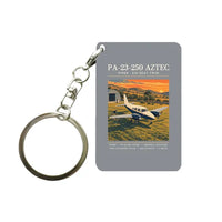 Thumbnail for Piper PA-23-250 Aztec - Poster - Key Chain - Gray