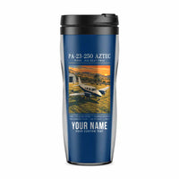 Thumbnail for Piper PA-23-250 Aztec - Poster + Name - Plastic (No Holder) - Blue