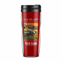 Thumbnail for Piper PA-23-250 Aztec - Poster + Name - Plastic (No Holder) - Red