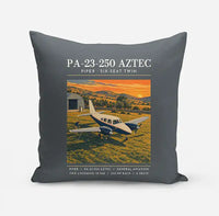 Thumbnail for Piper PA-23-250 Aztec - Poster - Pillow - Gray