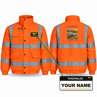 Thumbnail for Piper PA-23-250 Aztec Reflective Winter Jackets - Poster + Name - Orange