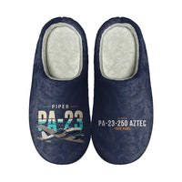 Thumbnail for Piper PA-23-250 Aztec - Slippers - Cotton - Original + Name - Navy Blue
