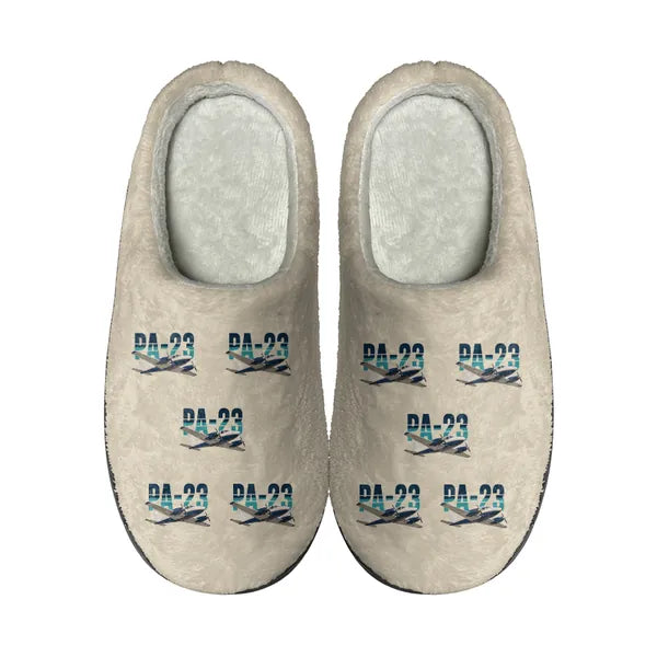 Piper PA-23-250 Aztec - Slippers - Cotton - Original Pattern - Beige
