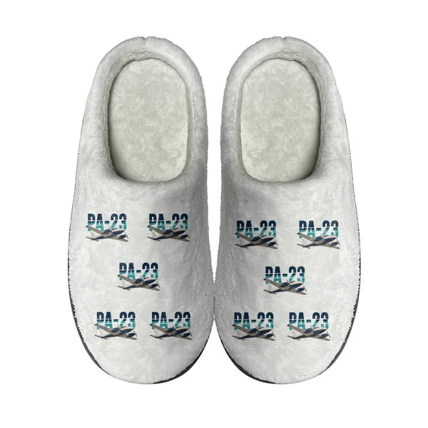 Piper PA-23-250 Aztec - Slippers - Cotton - Original Pattern - White