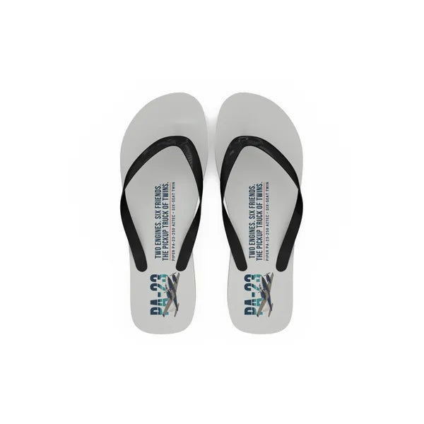 Piper PA-23-250 Aztec - Slippers - Flip Flops - Original - White