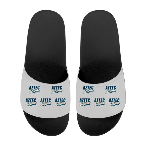 Piper PA-23-250 Aztec - Slippers - Sport - Cartoon Pattern - Light Gray