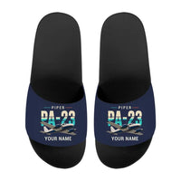 Thumbnail for Piper PA-23-250 Aztec - Slippers - Sport - Original + Name - Navy Blue
