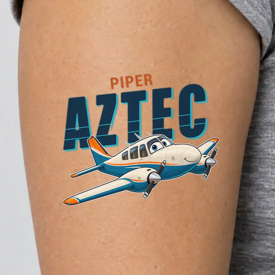 Piper PA-23-250 Aztec - Tattoo - Cartoon