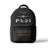 Thumbnail for Piper PA-24-250 Comanche 250 - 3D Backpack - Heritage + Name - Gray