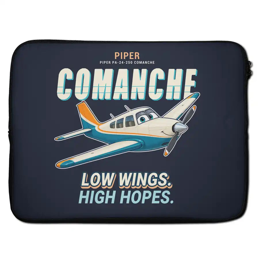 Piper PA-24-250 Comanche 250 - Cartoon - Laptop Sleeve