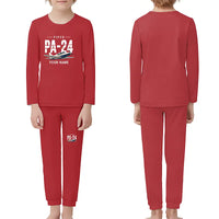 Thumbnail for Piper PA-24-250 Comanche 250 - Children Pajamas - Original Chest + Name - Red