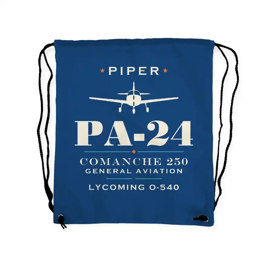 Piper PA-24-250 Comanche 250 - Drawstring Bag - Heritage - Blue