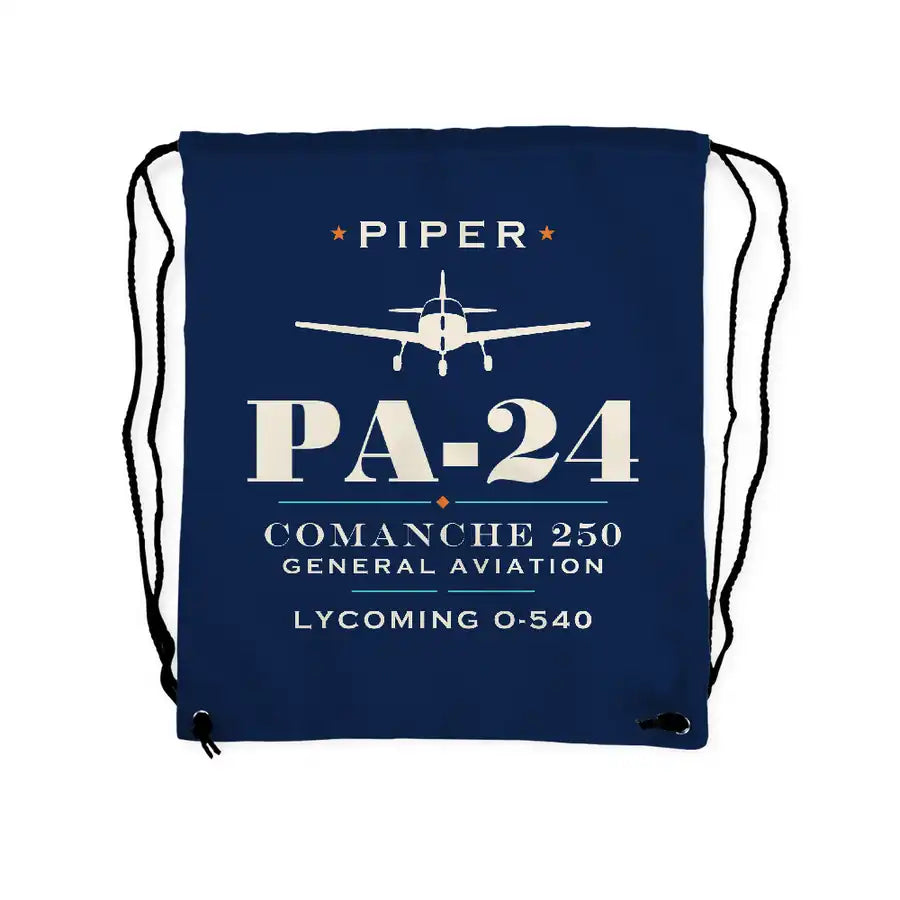 Piper PA-24-250 Comanche 250 - Drawstring Bag - Heritage - Dark Blue